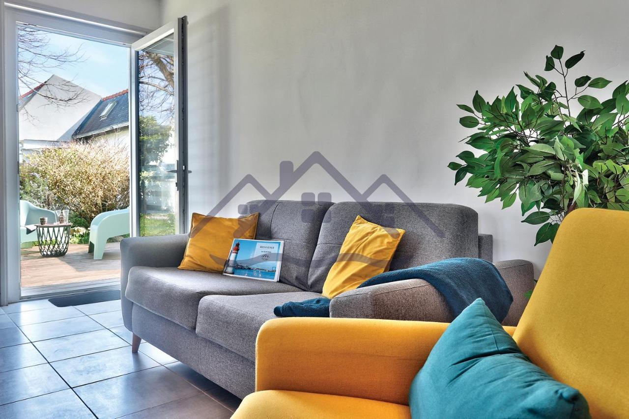 Localise - M33B - Kerbraz, Maison En Duplex Avec Jardin Clos Au Guilvinec - Tout A Pied, Plages, Port, Centre, Commerces, Marche - Wif Inclus - Linge De Lit Inclus Villa Exteriör bild